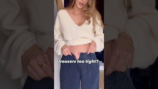 What to do when your trousers don’t fit - PERFECT for this part of the year 😅 #fashiontips #ootd