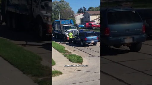 Impatient SUV Driver Runs Over Garbage Worker | Road Wars | A&E #shorts