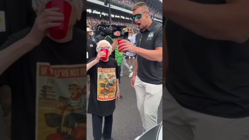 Granny vs. Gronk Beer Chugg
