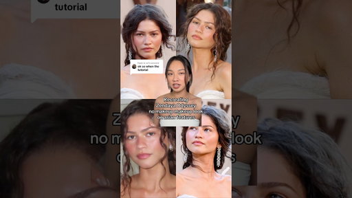 Zendaya Odyssey no makeup makeup look tutorial! #makeuptutorial #makeup #asianmakeuptutorial