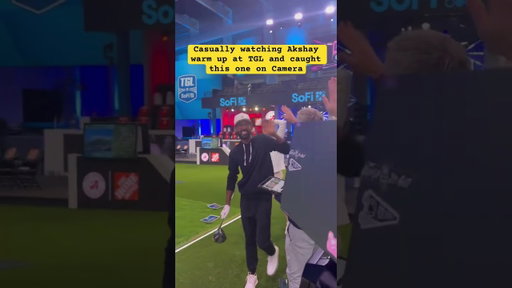 Akshay Bhatia Pre-Round Hole In One… on a Par 4 😮‍💨#AkshayBhatia #tgl #callawaygolf