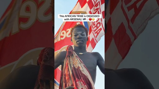 THIS AFRICAN TRIBE LOVES ARSENAL! 🇸🇸 #travel #travelblogger #africa #arsenal #afc #southsudan