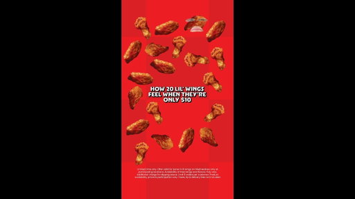 Wings? Stop. 20 Lil' Wings for $10