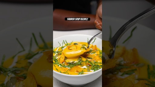 The easiest Pumpkin and Squash soup recipe!  #easyrecipes #soupseason #squash