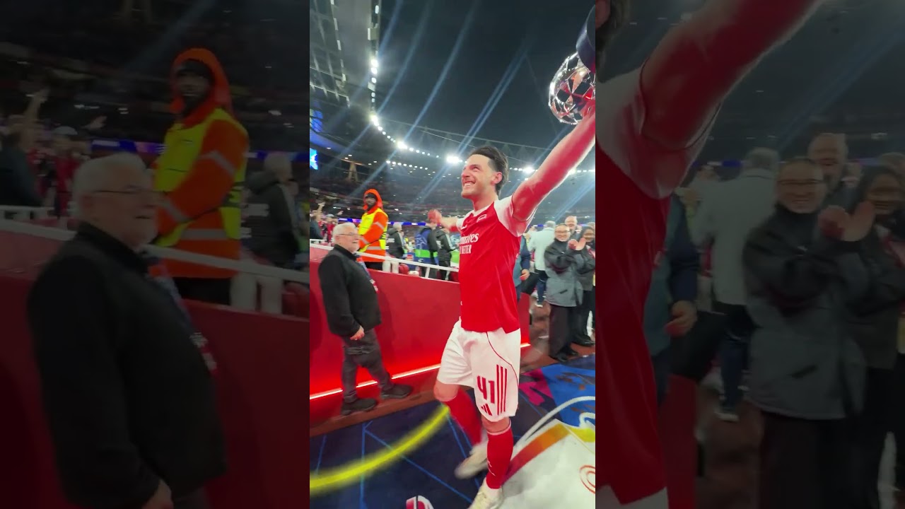 ARSENAL TUNNEL CAM AFTER REACHING CHAMPIONS LEAGUE FINAL