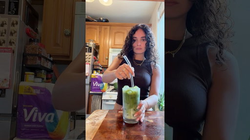 #ad my matcha might be chaotic, but at least the cleanup doesn't have to be @vivatowels  #vivalaviva