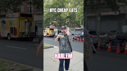 Trying the best cheap eats in Harlem #shorts #harlem #food #chicken