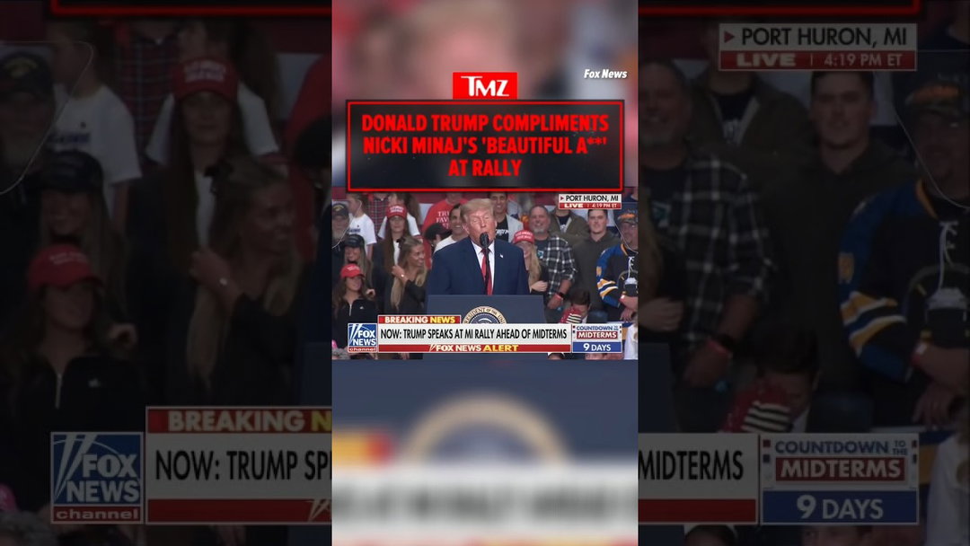 Donald Trump Says Nicki Minaj Has a 'Beautiful A**' At Rally