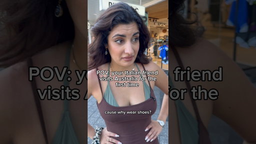 she was shocked… 😅#comedy #italian #italiancomedy #australia #actress