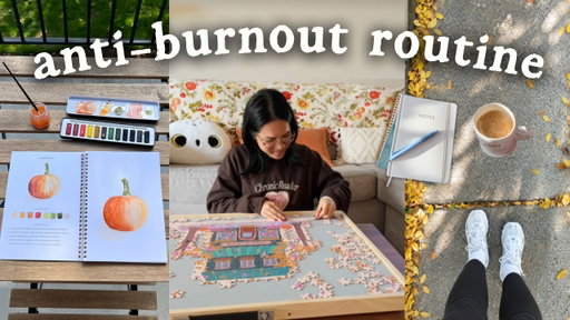 A gentle anti-burnout routine 🕯️✨ Little things I do that make me feel better