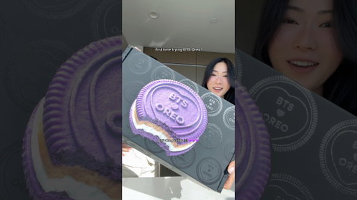 first time trying BTS x Oreo 💜