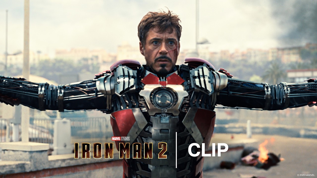 Iron Man Fights Whiplash at the Monaco Grand Prix | Iron Man 2 | Official Clip