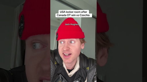 USA locker room after Canada OT win vs Czechia