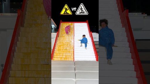 Sticky vs Slippery Stairs Challenge!