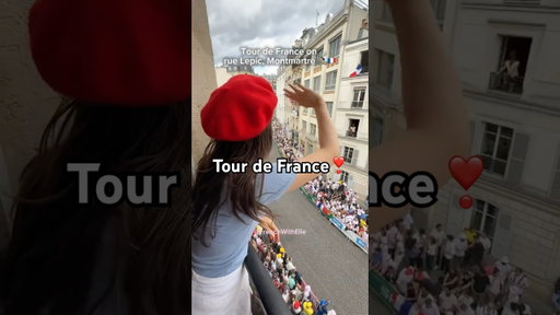 Tour de France in Montmartre !! 🚴‍♂️💛🇫🇷 BRAVO to the world’s greatest cyclists 👏 #tourdefrance