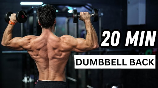 20 Minute Dumbbell Back Workout | No Bench | Rowan Row