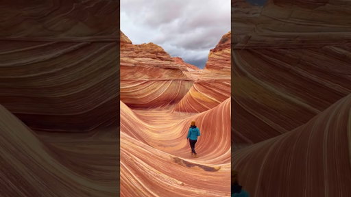 Have you visited The Wave in Arizona? 🪐 This unreal spot is only accessible by permit lottery, with