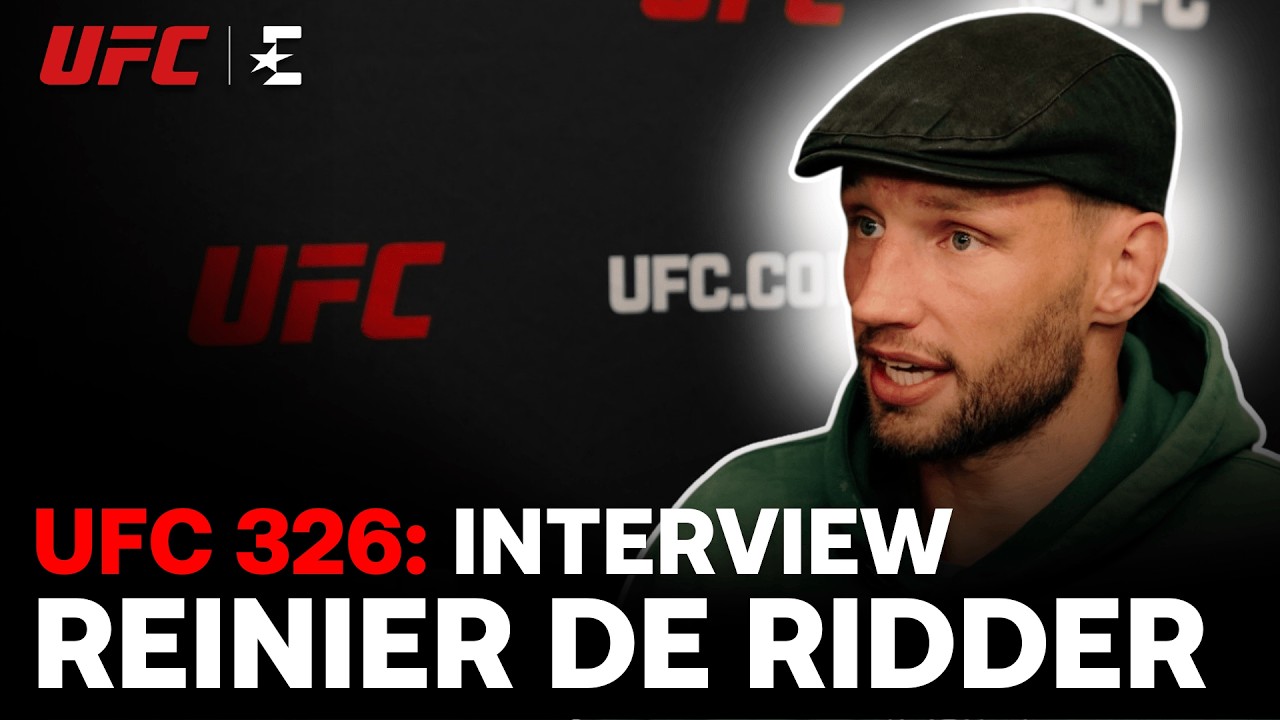 "Ik kan eindelijk weer VOL GAS" | REINIER DE RIDDER Interview | UFC 326 Fight Week