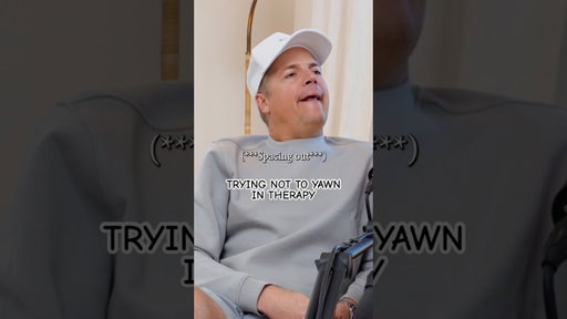 You can’t yawn in therapy! #funny #viralshort #podcast #parenting #baby