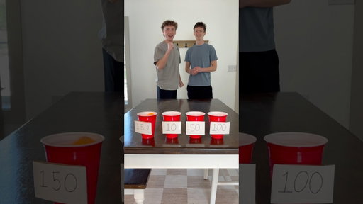 AD Guess the Cup Trick Shot Challenge - Last Piece Wins!