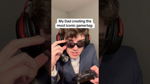 My Dad creating the most iconic gamertag 🎮🥹