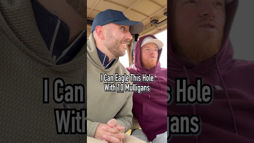How Many Mulligans To Eagle!?! #golf #shorts #golfer #pga