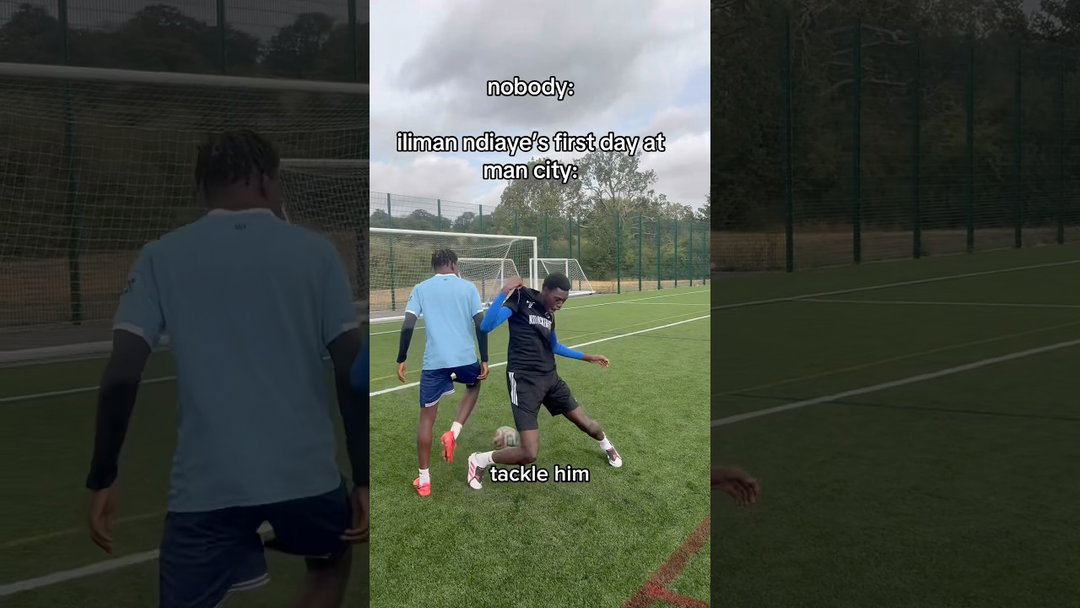 Iliman Ndiaye’s FIRST Day At MAN CITY🇸🇳