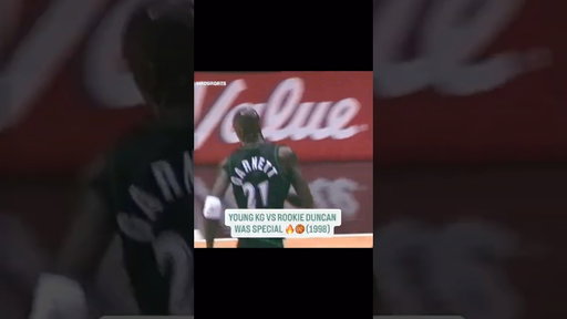 Young KG vs Rookie Duncan was special (1998) #kevingarnett #timduncan #basketball