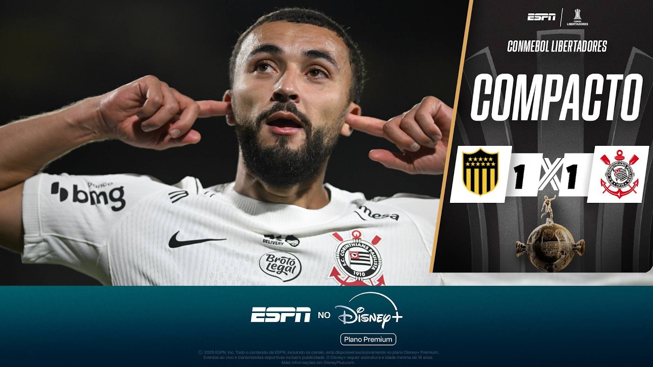ZAKARIA LABYAD CRAVA, YURI ALBERTO PERDE MUITOS GOLS E CORINTHIANS EMPATA COM PEÑAROL | COMPACTO