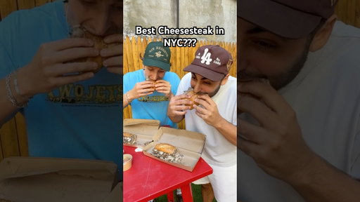 Best Cheesesteak in NYC? Finally trying Danny & Coops w/ ​⁠@jacksdiningroom #foodreview #mukbang