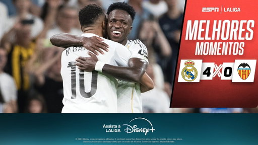 VINI JR. PERDE PÊNALTI, MAS REAL MADRID CONTA COM MBAPPÉ INSPIRADO E GOLEIA O VALENCIA EM LALIGA