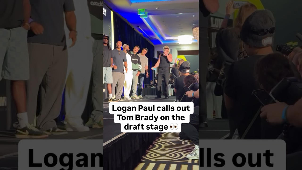 Logan’s got opps early 😅 Fanatics Flag Football Classic Draft presented by @DicksSportingGoods