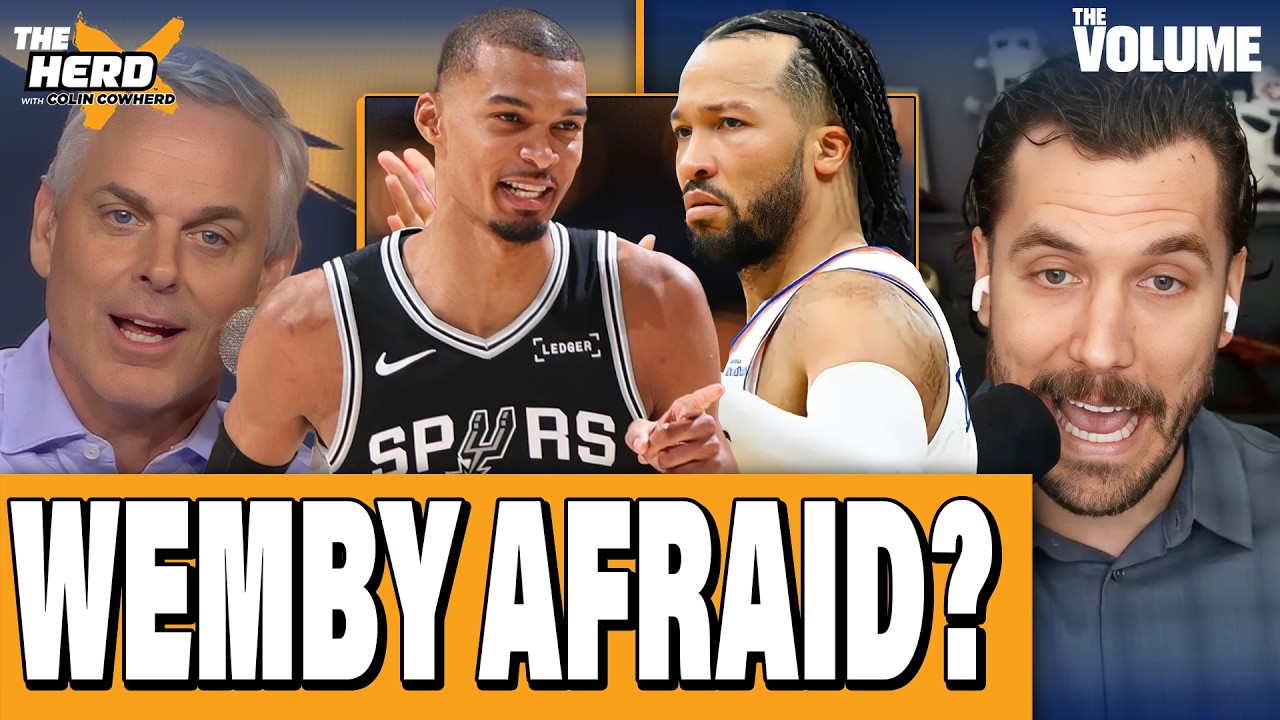 Colin Cowherd & Jason Timpf DEBATE: Wemby AFRAID in big moments? | Knicks-Spurs NBA Finals: THE HERD