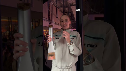 A message from RybaQUEENa herself! 👑 #PorscheTennis