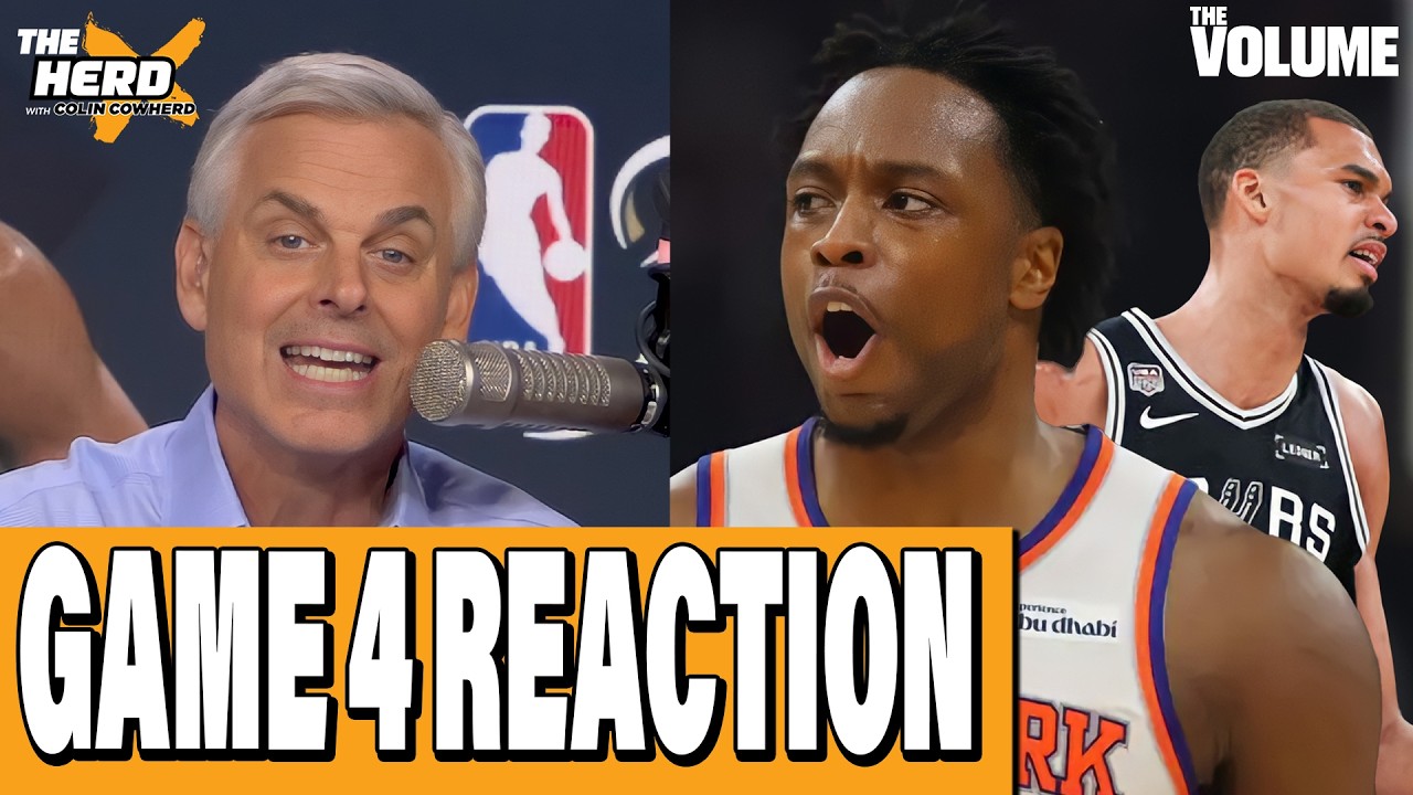 NBA Finals Game 4 REACTION: Wemby & Spurs BLOW IT to OG Anunoby & Knicks | Colin Cowherd: THE HERD