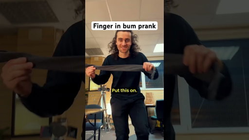 Finger in bum prank