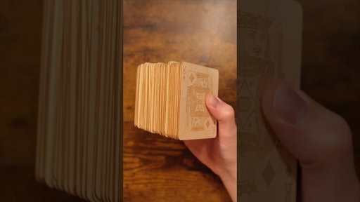 Unboxing Huge Wooden Playing Cards! 😮 #viralvid #shorts #fyp #unboxing #wood