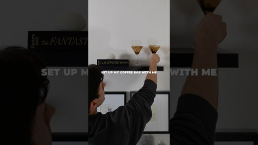 set up my coffee bar with me #apartment #lifestyle #interiordesign