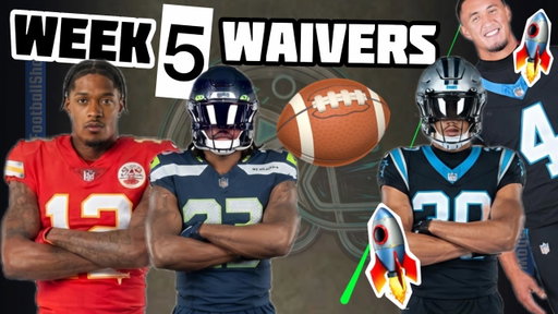 Week 5 Waiver Wire Rankings; Panthers, Tet, Young, Chuba