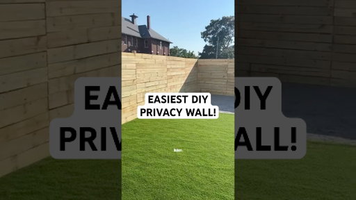 Easiest DIY pricacy wall!! Saved $6000 by building my fence myself!👀 #privacy