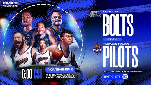 THE EASL IS COMING TO ILAGAN CITY, ISABELA! | Meralco Bolts vs Taoyuan Pauian Pilots | EASL 2025-26