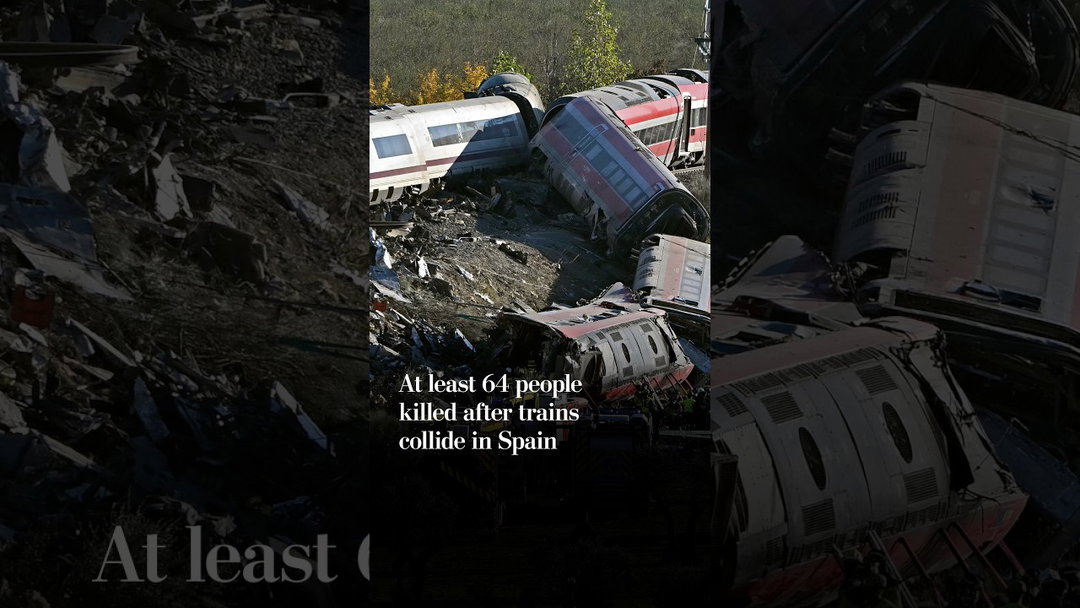 At least 64 people killed after trains collide in Spain
