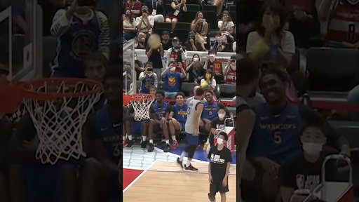 Steph’s No Look Three in Japan Was TOUGH | #shorts
