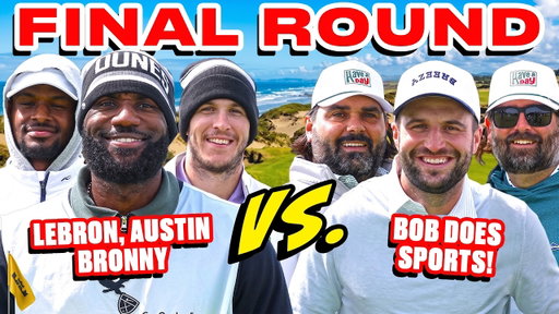 LeBron, Bronny, Austin Reaves vs. Bob Does Sports | 3v3 Rematch