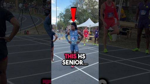 This kid just BEAT OLYMPIANS 🤯⚡️#shorts #trackandfield #speed #fast #highschooltrackandfield