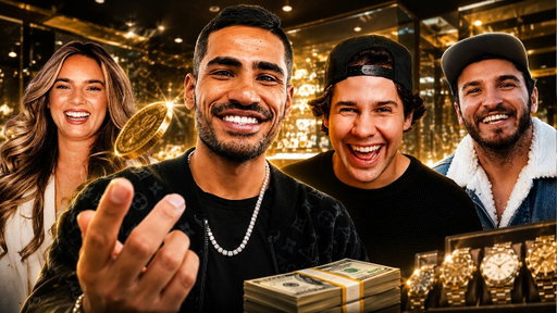 David Dobrik & His Crew Go Watch Shopping At TPT… Then Coin Flip $20K