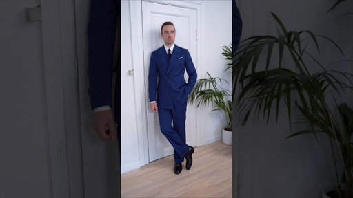 Formal outfit idea - styling a blue Prince of Wales suit 👌 #menswear