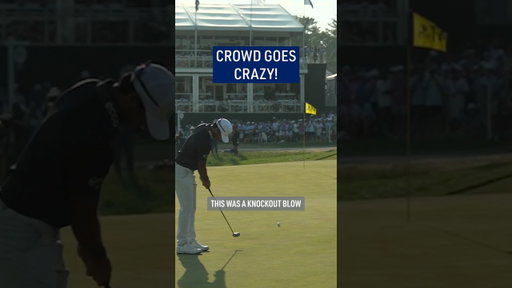 AMAZING championship-winning putt! 😱