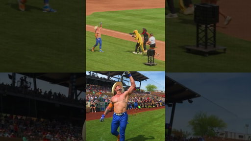 Is the camera guy in a chicken suit? #bananaball #viral #shortsfeed #shorts