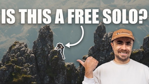 I tried scrambling.... its basically free soloing
